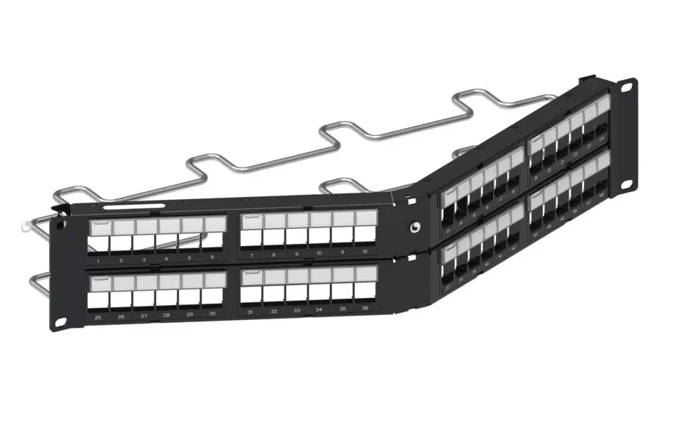 CommScope 760237049 Angled Discrete Distribution Module Panel SL 2U 48 Port Replacement MPN