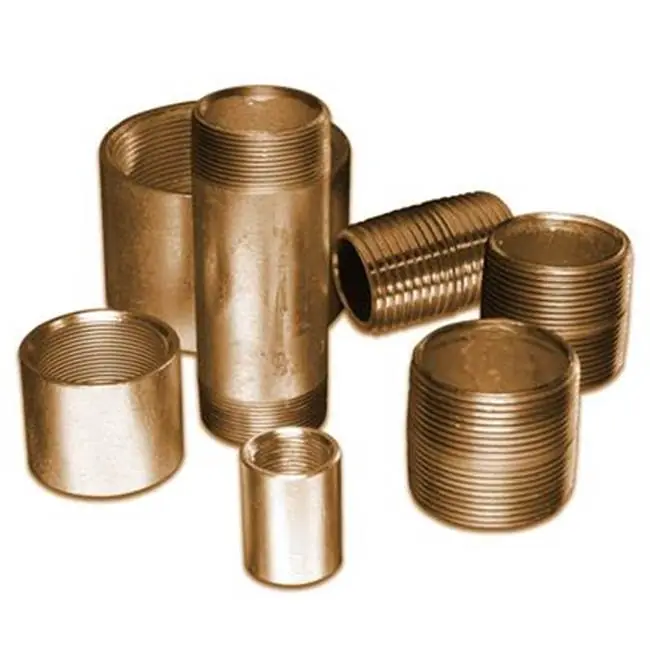 Everflow 922140207 2X Close Standard Threaded Brass Nipple Lead Free Import