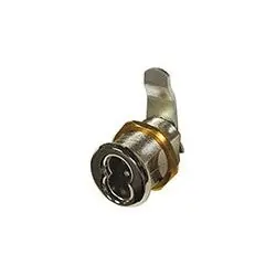 OLYMPUS LOCK INC 720LM/DM26D Cam Lock, 1-1/8 Diameter Cylinder, 7/8 Flat Across, 1-1/8 Thickness Die-Cast Zinc, Satin Chrome Plated, For Small Format IC, 10 Each Per Box
