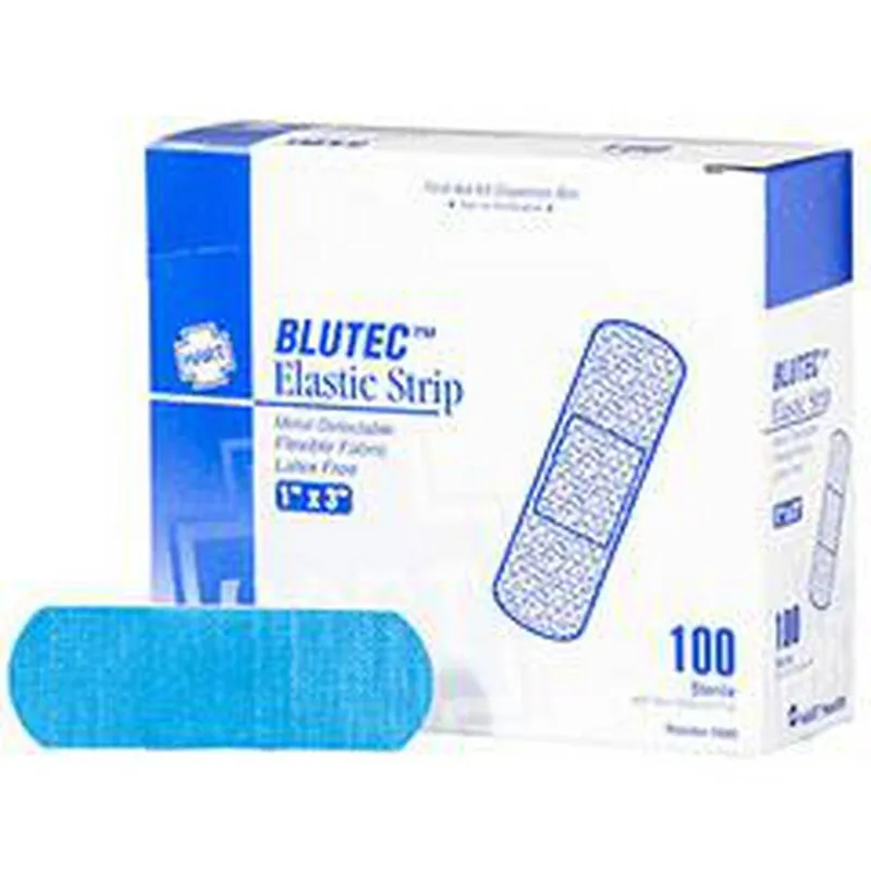 HART Health 1089 Blutec Metal Detectable Adhesive Bandage 1 x 3 (Box of 100) H1089