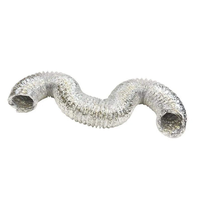 Jones Stephens D04057 4 in. x 8 ft. Silver Uninsulated Flexible Air Duct