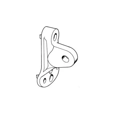 Line Hardware PGA548C Pole Eye Plate, Hot Galvanized Ductile Iron