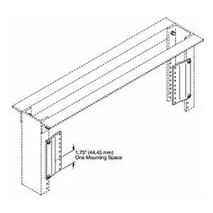 Chatsworth 31440-700 Rack Panel Adapter (Pair) 4 RMU 6.96 in H 19 in W to 23 in W
