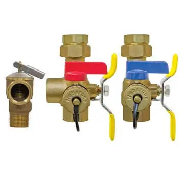 Webstone H-44444WPR 1 IPS Isolator E-X-P E2 Tankless Water Heater Service Valve Kit w/ 150 PSI PRV