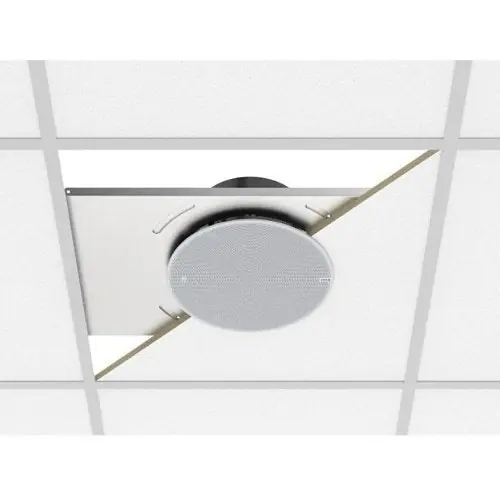AXIS Communications 02555-001 TC1603 Tile Bridge Mounting Plate for C12 Series Ceiling Speakers, White, 2-Pack