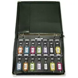 LUCKY LINE 60020 Key Storage Binder 42-Key Capacity Metal Reinforced Black
