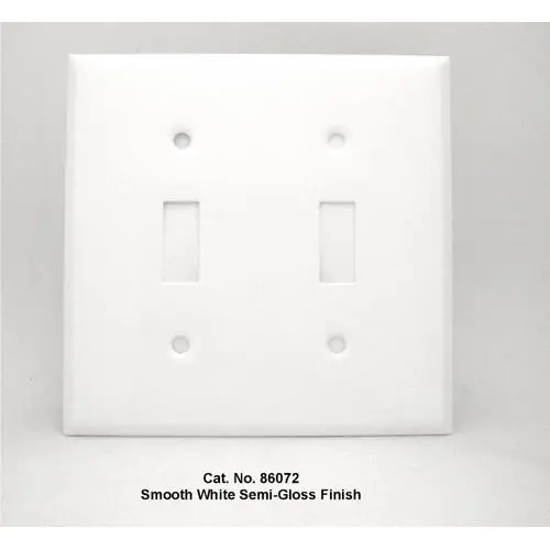 Mulberry 86072 Standard Wall Plate 2 Gangs 4.562 in W x 4.5 in H