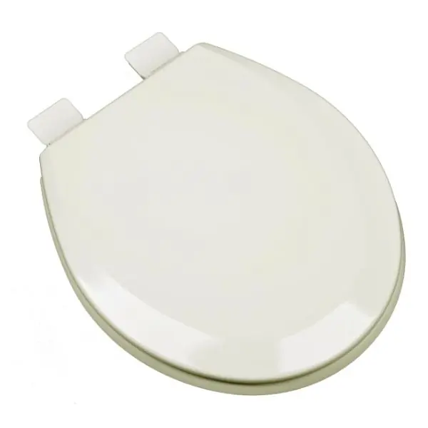 Plumbing Technologies 125-02 PlumbTech Round Molded Wood Toilet Seat with Release 'N' Clean Hinge