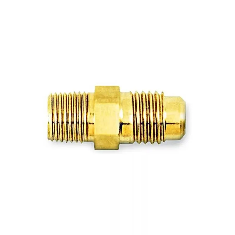 BesTech BT1818 Access Valve Fitting - 1/4 Inch Male Flare x 1/8 Inch MPT - Pack of 6 Fittings