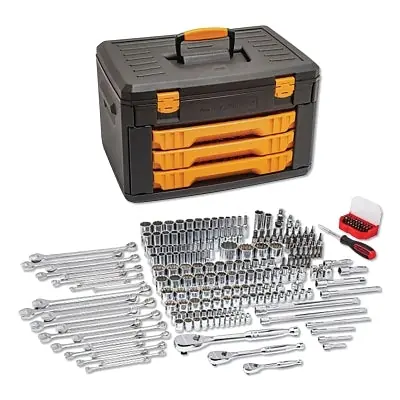 Gearwrench 80972 Master Mechanics Tool Set 243PC 1/4-1/2DR 12PT