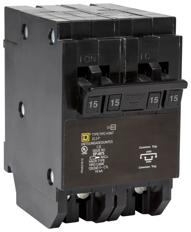Square D HOMT215215 Miniature 120/240V Circuit Breaker