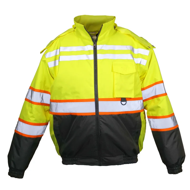 Kishigo JS156L LG Lime Class 3 Economy Bomber Jacket