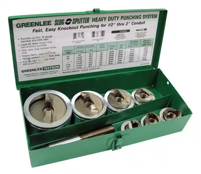 Greenlee 7307 Slug-Splitter Sc Knockout Punch Kit 1/2 to 2