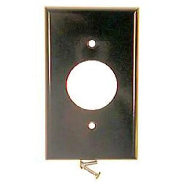 Leviton 001-88004 1-Gang Smooth Plastic Single Outlet Wall Plate White