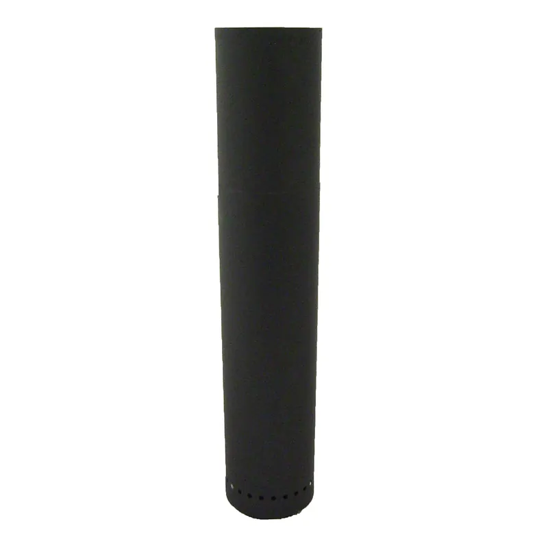 Metal-Fab 6DWBTL48 Double Wall Black Telescoping Stove Pipe - 6 inch Dia x 48 inch Length
