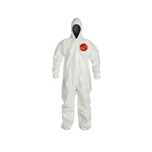 DuPont D13485187 Tychem 4000 Coveralls White 3X-Large