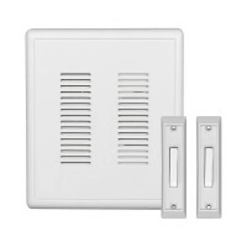 Nicor Lighting PRCP2 PrimeChime Plus 2 - Video Compatible Doorbell Chime Kit with Lighted Buttons