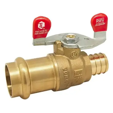 RED-WHITE VALVE CORP 5004ABW-1/2 AB PEX F1807 X Press BALL VLV WING HANDLE