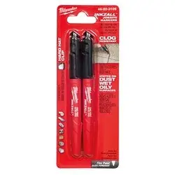 Milwaukee 48-22-3105 INKZALL Fine Point Black Marker (2-Pack) Replacement MPN