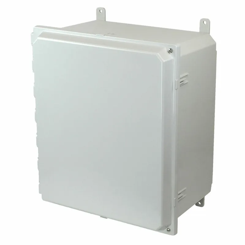 Allied Moulded Products AMP1860H 18X16X10 PC ENCL HNG SCR CVR FEET