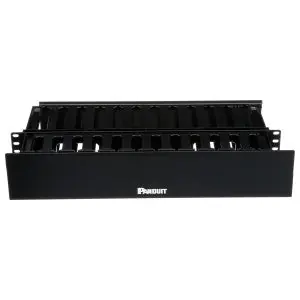 PatchLink WMPH2E PatchLink Cable Manager Horizontal Front/Rear Bend Radius Clips 2RU 3.5 H x 19 W x 8.9 in. D
