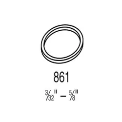 KABA ILCO CORP 861K-46-10 Mortise Cylinder Collar Solid 3/16 Thickness Replacement MPN