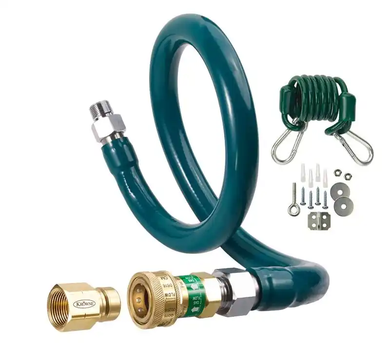 Krowne M5060K2 Gas Connector Kit Half Inch by Sixty Inch