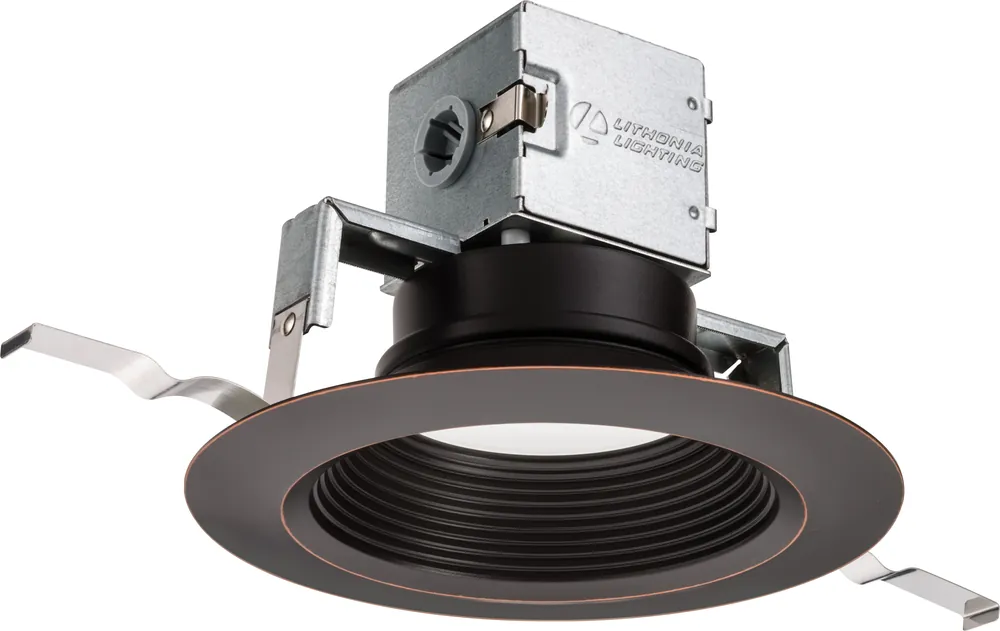 ACUITY BRANDS 6JBKRD30K90CRIORB Lithonia Lighting 6JBK RD 30K 90CRI ORB OneUp Round LED Direct-Wire Recessed Downlight, Oil Rubbed Bronze