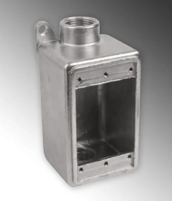 Atkore S60700FDCS Cal Pipe 3/4 Hub Ss Single Gang Box Stainless