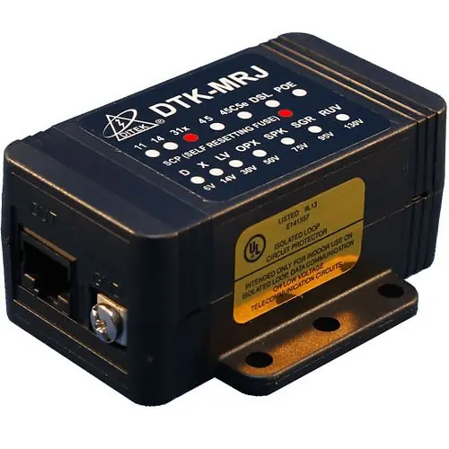 DITEK DTK-MRJ31XSCPWP Alarm Panel Dialer Surge Protector - RJ45 Mod Jack RJ31X with Patch Cord