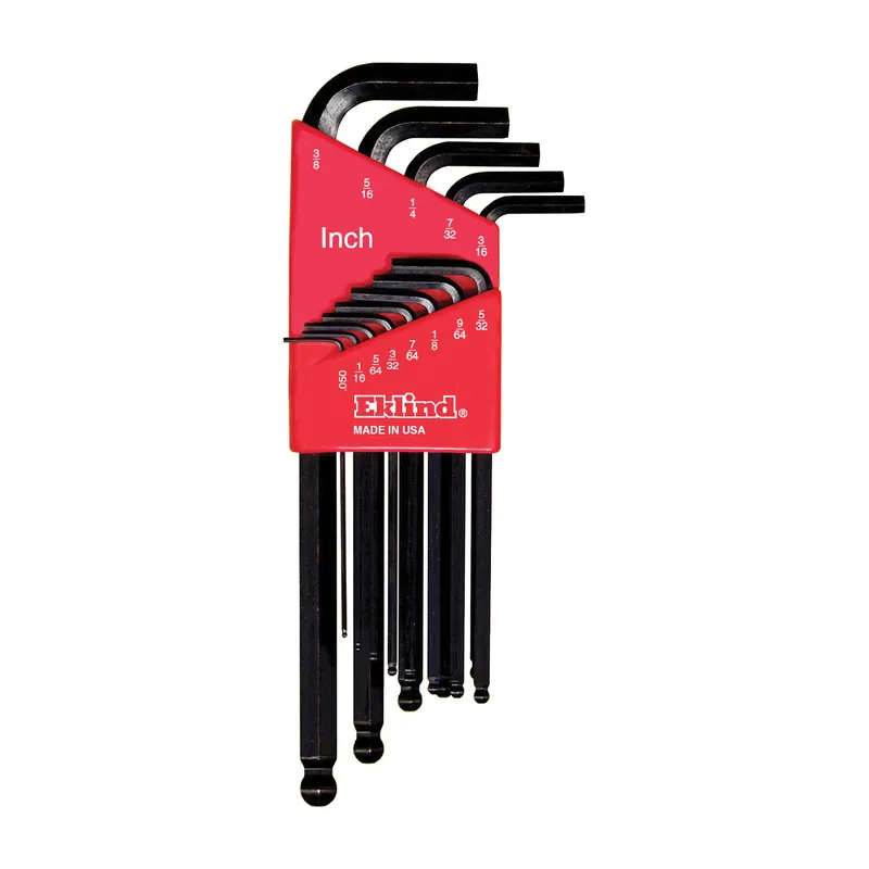 Eklind EKLIN-13222 Ball-Hex-L Long Key Set, 22 Pieces, 0.05 to 0.375 in, 1.5 to 10 mm