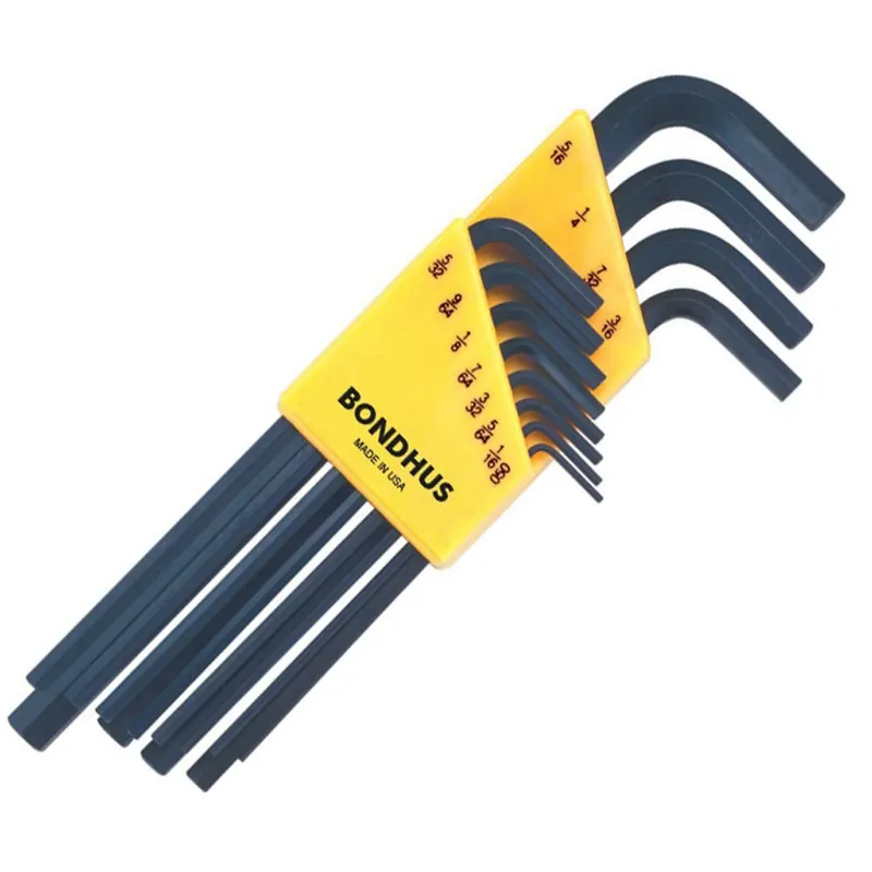BONDHUS 12136 Hex Key Set 0.05 - 0.3125 Inch 13 Piece ProGuard