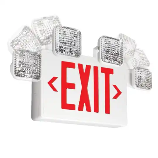 Light Alarm LCACR-2SQLED Combo W/Adjustable Square Heads LED White/Red
