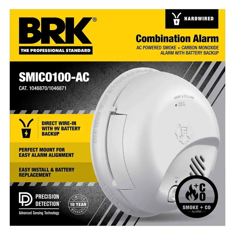 BRK SMICO100-AC(1046871) Hardwired Smoke & Carbon Monoxide Alarm