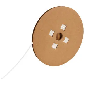Brady PS-C-125-WT-J PermaSleeve Heat Shrink Wire and Cable Continuous Labels for 3 Core Printers - 1/8 Dia White