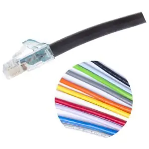 COMMSCOPE SYSTIMAX SOLUTIONS CPCSSY2-0ZF003 GigaSPEED X10D 360GS10E Solid Plenum Cordage Modular Patch Cord, Blue Jacket, 3 FT