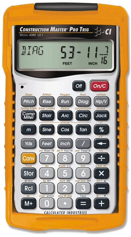Calculated Industries 40804075OLD24CS Calculator Trig Plus III