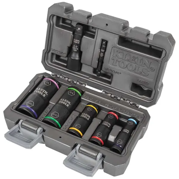 Klein Tools KLE-66070 7-Piece Flip Impact Socket Set