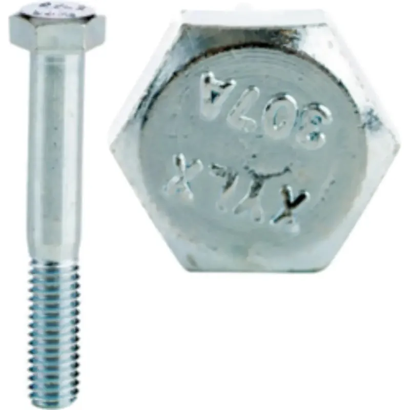 Minerallac 55424J 3/8-16 x 1-1/2 Bolt, Hex Head, Grade 2, Zinc Plated