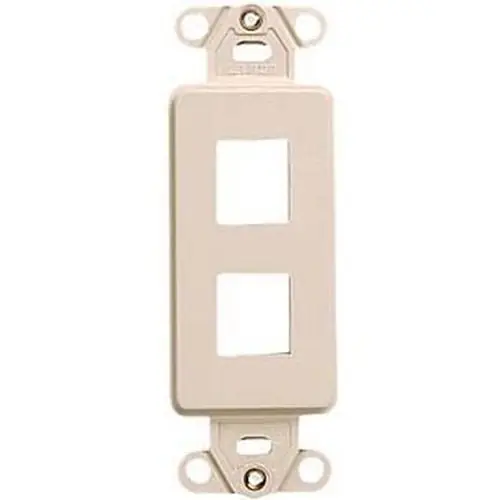 Leviton 41642-00I Decora Style 2-Port Faceplate Insert White LV-41642I