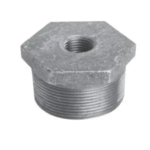 Ward 5X4.BB Black Cast Iron Bushing, Hexagon, 5 x 4