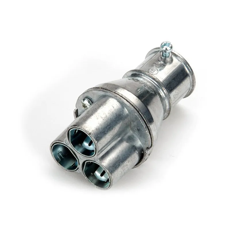 Bridgeport 4357-DC Mighty-Merge Transition Fittings, 1 EMT to 3 Port AC/MC Coupling