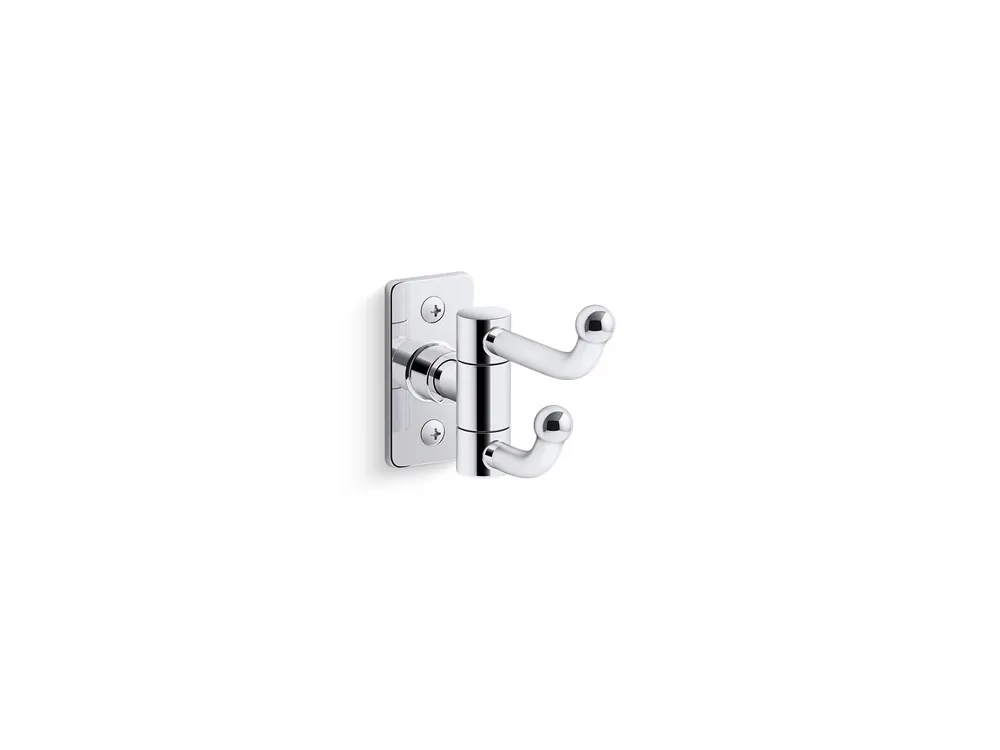 Kohler 35927-CP Castia Double Robe Hook