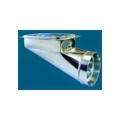 M&M 202RF845 Center End Register Boot With Flange 8 x 4 x 5 in