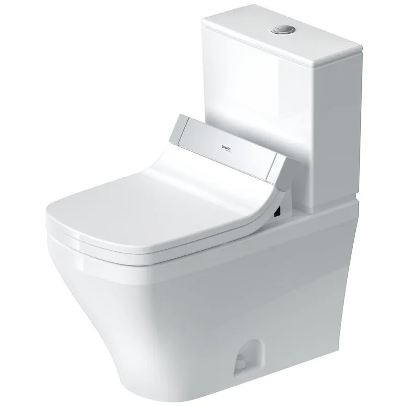 Duravit D4053000 DuraStyle Durastyle Two-Piece Toilet Tank And Bowl With Sensowash Seat White D4053000