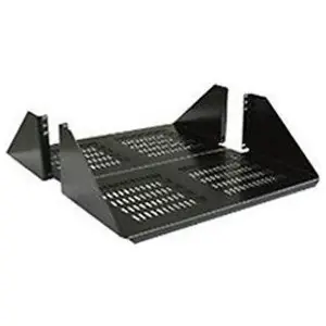 Chatsworth 11231-719 Double-Sided Shelf Aluminum Vented Use with 19 in. Racks Black