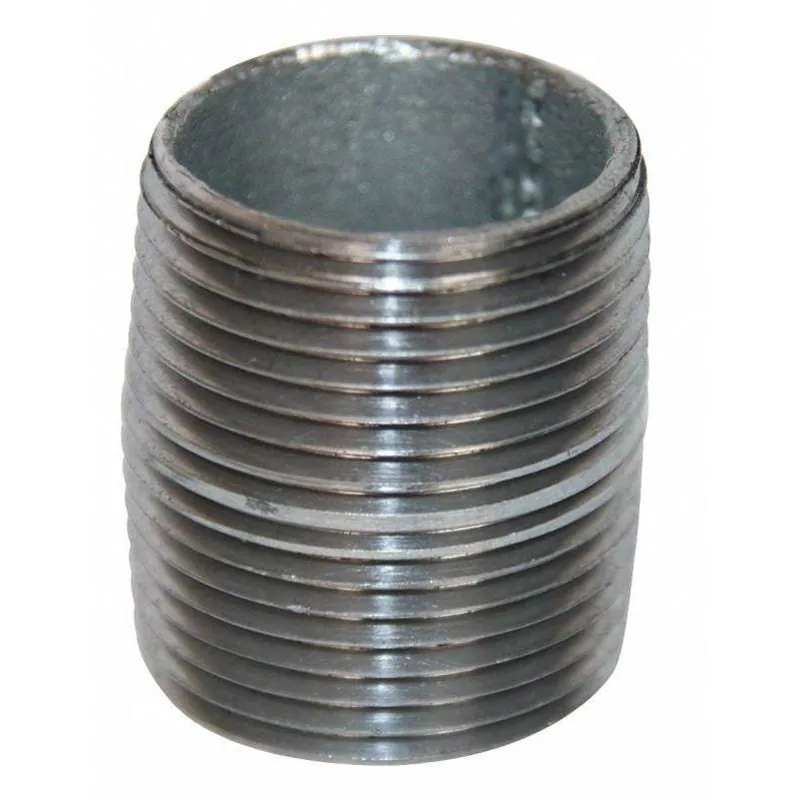 Everflow 831041207 2-1/2X Close Standard Galvanized Welded Steel Nipple