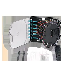 Corning CCH-CS12-E4-P00QE CCH Pigtailed Splice Cassette 12 F, LC Duplex, aqua, 50 um Multimode (OM4)