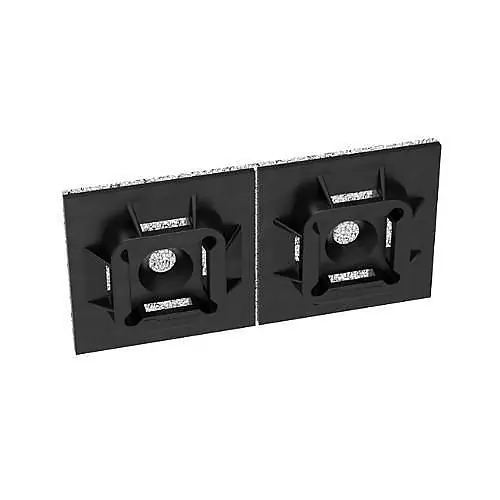 Panduit ABM100-AT-C0 Cable Tie Mount 4-Way (100-Pack)