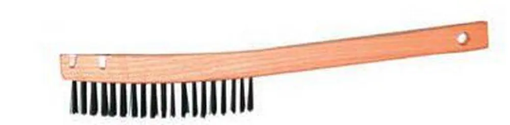 Magnolia Brush Manufacturers 1S 14 in. Wire Scratch Brush with Curved Handle